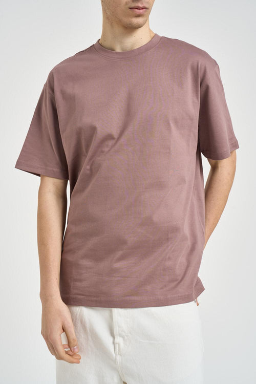 T-shirt uomo over malva
