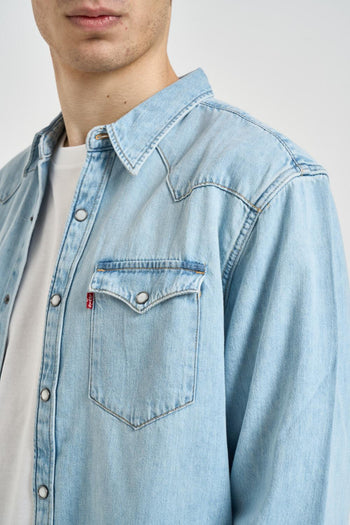 Camicia uomo Barstow in denim chiaro - 4