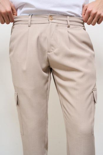Pantalone uomo regular beige - 6