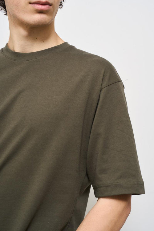 T-shirt uomo girocollo verde - 2