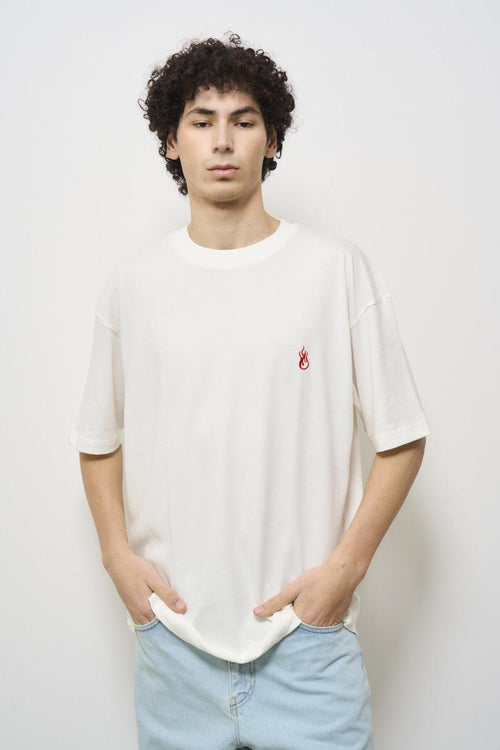 T-shirt uomo girocollo bianca