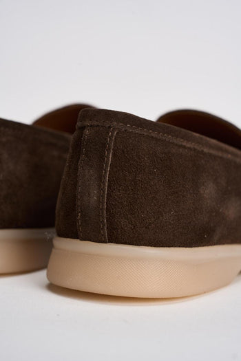 Mocassino uomo in suede testa di moro - 8