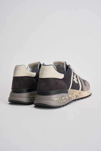 Sneakers uomo Lander 7203 grigia e blu - 5
