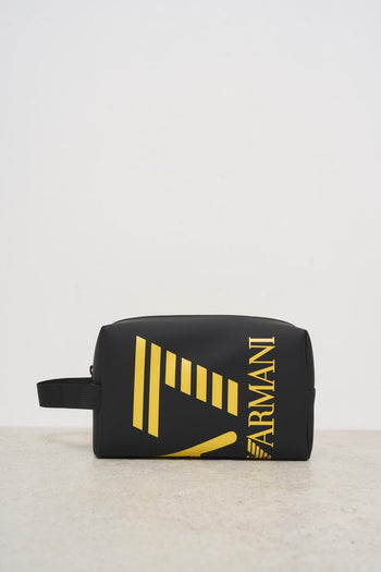 Black and yellow men's clutch bag - 5