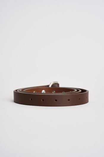 Cintura donna in pelle marrone - 3