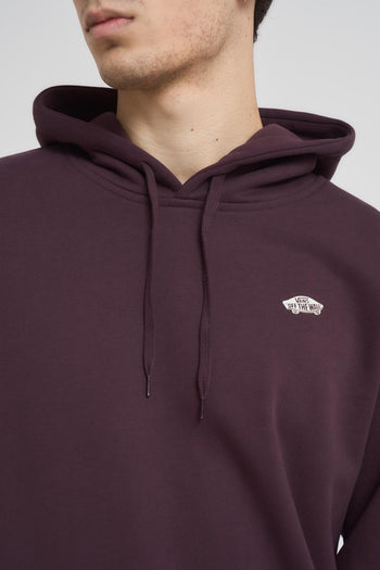 Felpa uomo con cappuccio bordeaux - 3
