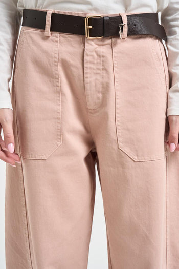 Pantalone donna balloon rosa cipria - 5