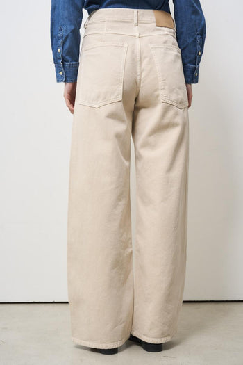 Beige women's jeans - 5