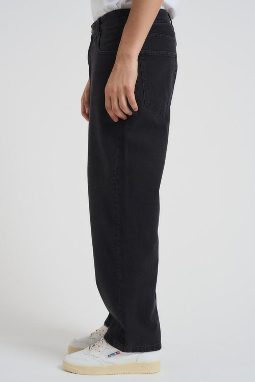 Jeans uomo gamba dritta in denim nero - 2