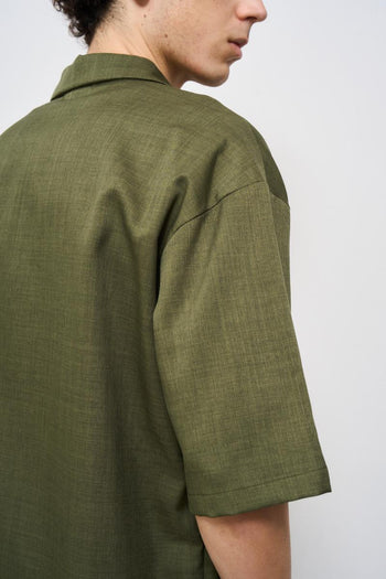 Camicia uomo verde militare - 6