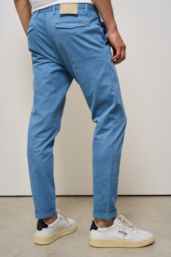Pantalone uomo chino celeste - 5