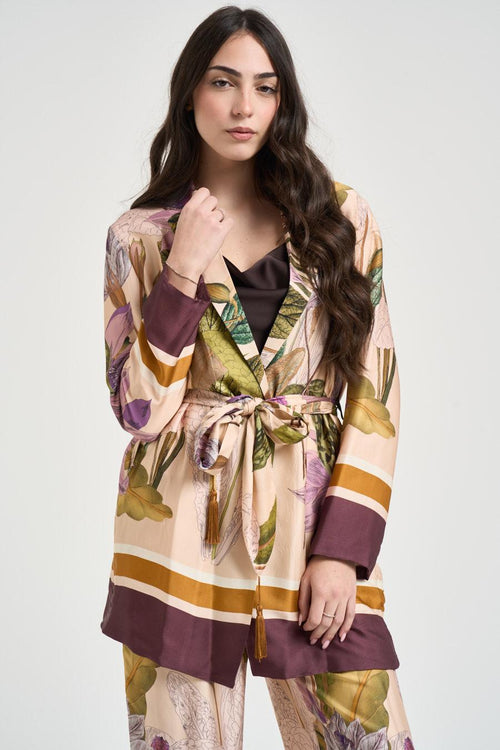 Blazer donna fluido stampa floreale - 2
