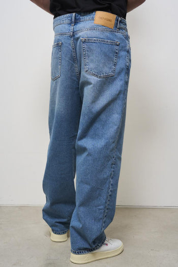 Jeans uomo regular fit in denim medio - 4