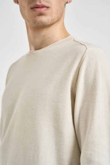 Maglia uomo girocollo ecru - 4