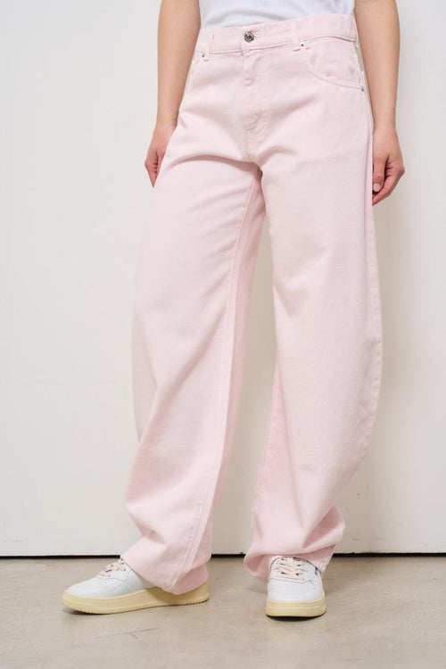 Jeans donna regular in denim rosa - 2