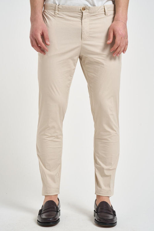 Pantalone uomo slim panna