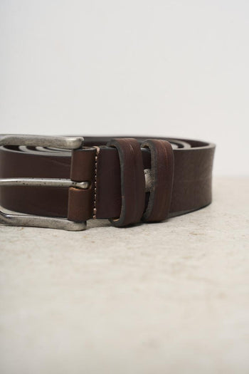 Cintura uomo in vera pelle effetto vintage - 3