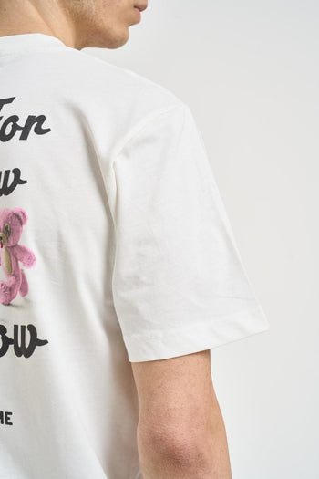 T-shirt uomo con stampa bianca - 4
