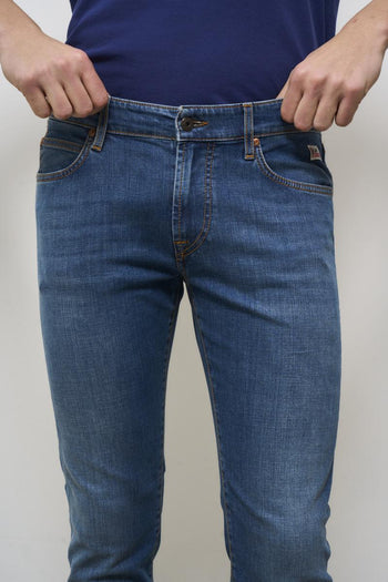 Jeans uomo skinny denim scuro - 7