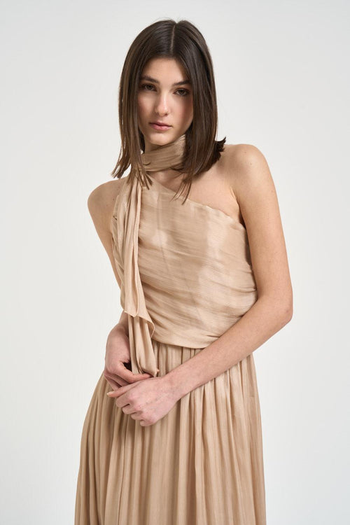 Abito donna lungo champagne - 2