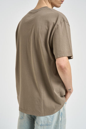 T-shirt uomo girocollo tortora - 5