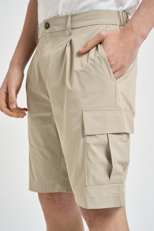 Bermuda cargo uomo beige - 2