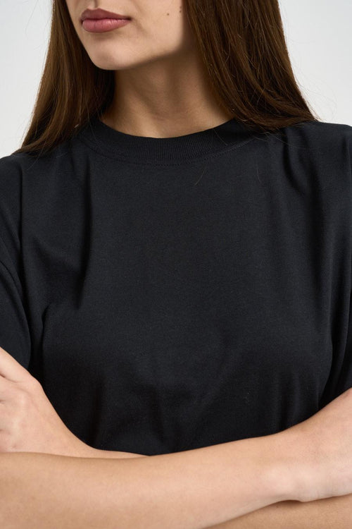T-shirt donna cut-out nera - 2