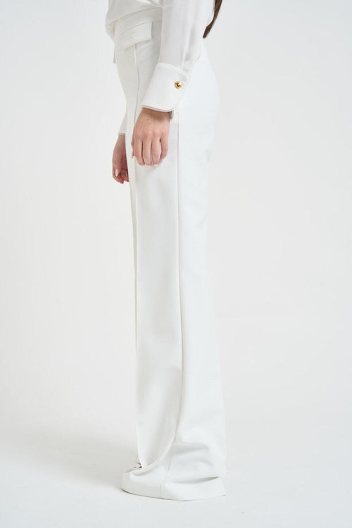 Pantalone donna gamba dritta bianco - 2