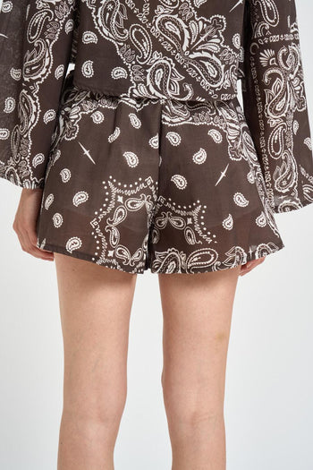 Shorts donna fantasia bandana moro - 3