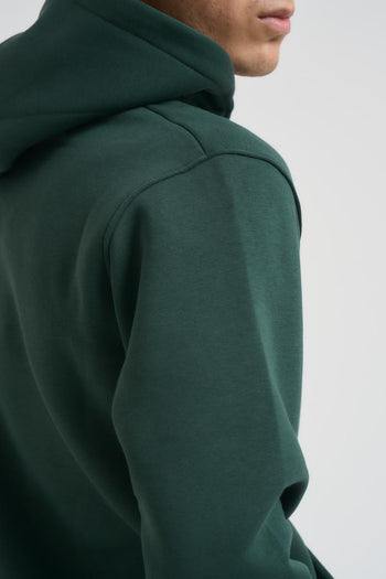 Felpa uomo con cappuccio verde - 5