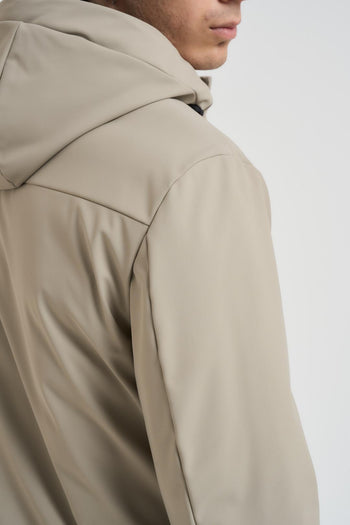Giubbotto uomo con cappuccio grigio chiaro - 7