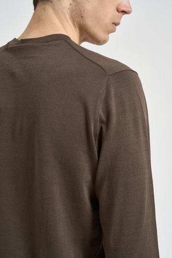 Maglia uomo girocollo tortora - 5