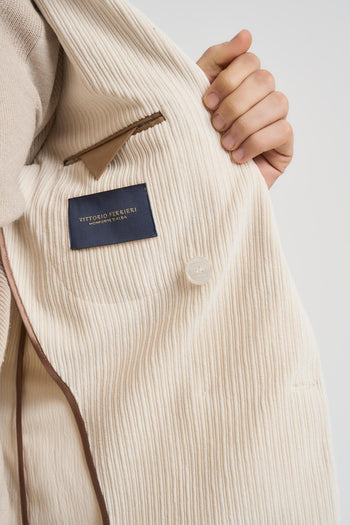 Giacca uomo doppiopetto panna - 6