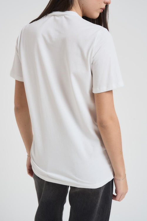 T-shirt donna collana gioiello bianca - 2