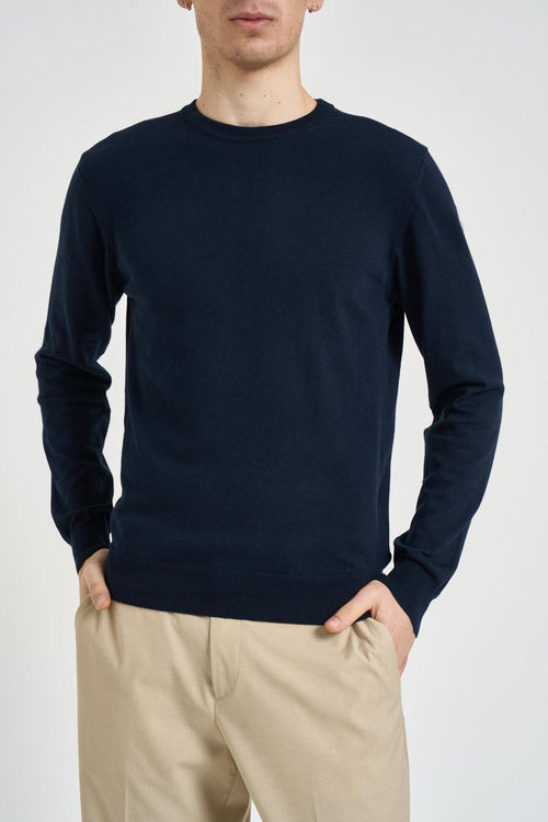 Maglia uomo girocollo blu navy