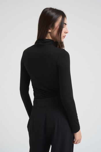 Dolcevita donna in viscosa nero - 5