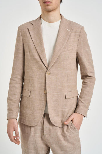 Giacca uomo monopetto beige - 7