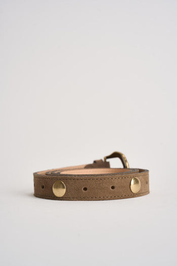 Cintura donna in suede tortora - 3