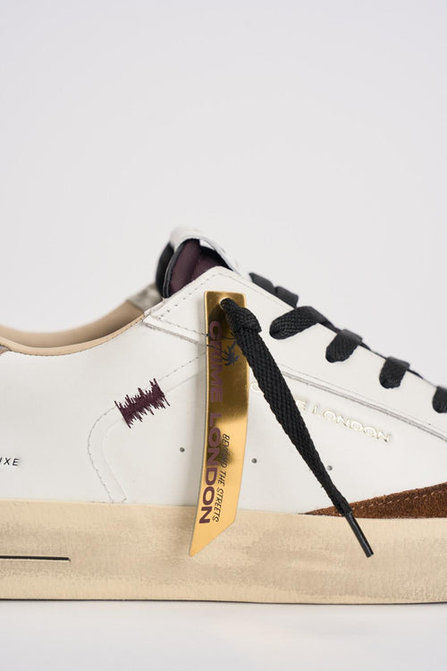 Sneakers uomo Sk 8 bianche e marroni - 2