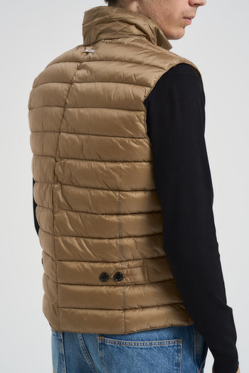Gilet uomo trapuntato beige - 4