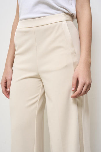 Pantalone donna gamba dritta panna - 6