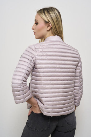 Women's quilted down jacket lilac - 6