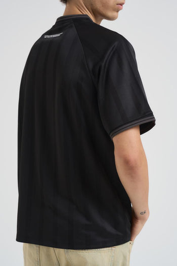 T-shirt uomo girocollo in jersey nera - 5
