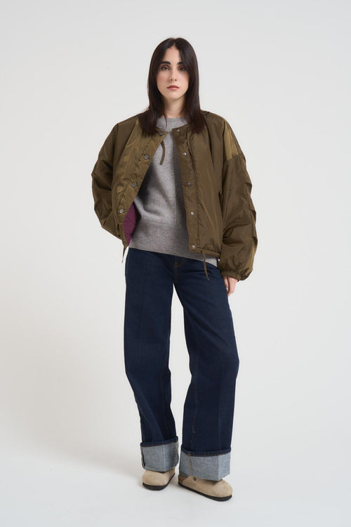 Giacca donna Kate Rev verde-viola