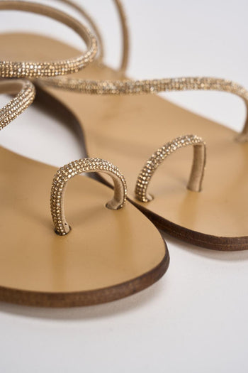 Sandali donna gioiello oro - 4