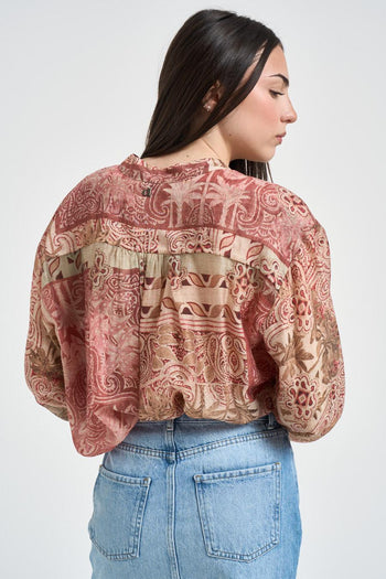 Blusa donna fantasia multicolor - 4