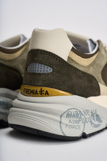 Sneakers uomo Mase in suede verde - 8