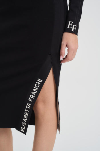 Abito donna aderente nero - 6