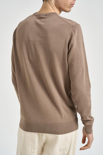 Maglia uomo girocollo nocciola - 3