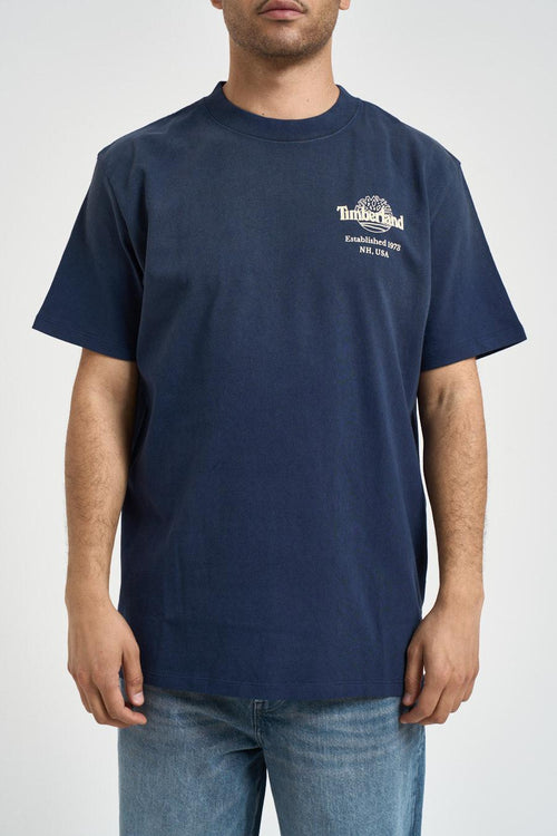 T-shirt uomo girocollo blu